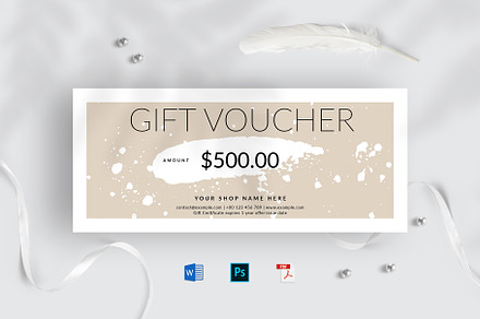 Gift Voucher, a Card Template by Amit Debnath