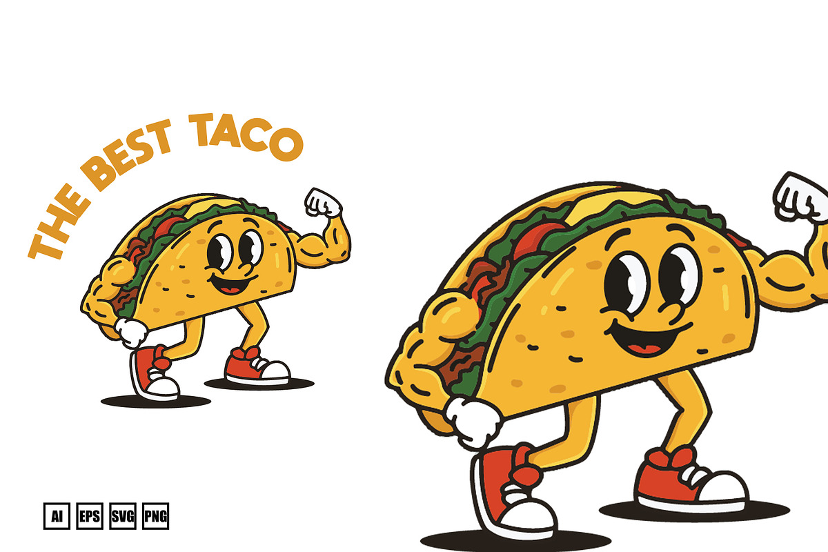 Set Mascot Taco, a Food Illustration by kalehstudio (Photo 3 of 5)