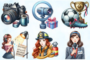 My Dream Jobs Clipart, an Illustration by Craft Nest (Thumbnail 3 of 9)