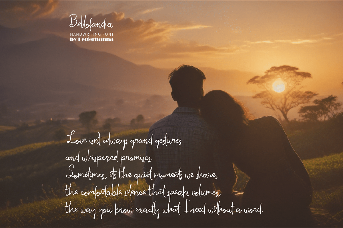 Bellofandia Font, a Handwritten Font by Letterhanna Studio (Photo 5 of 15)