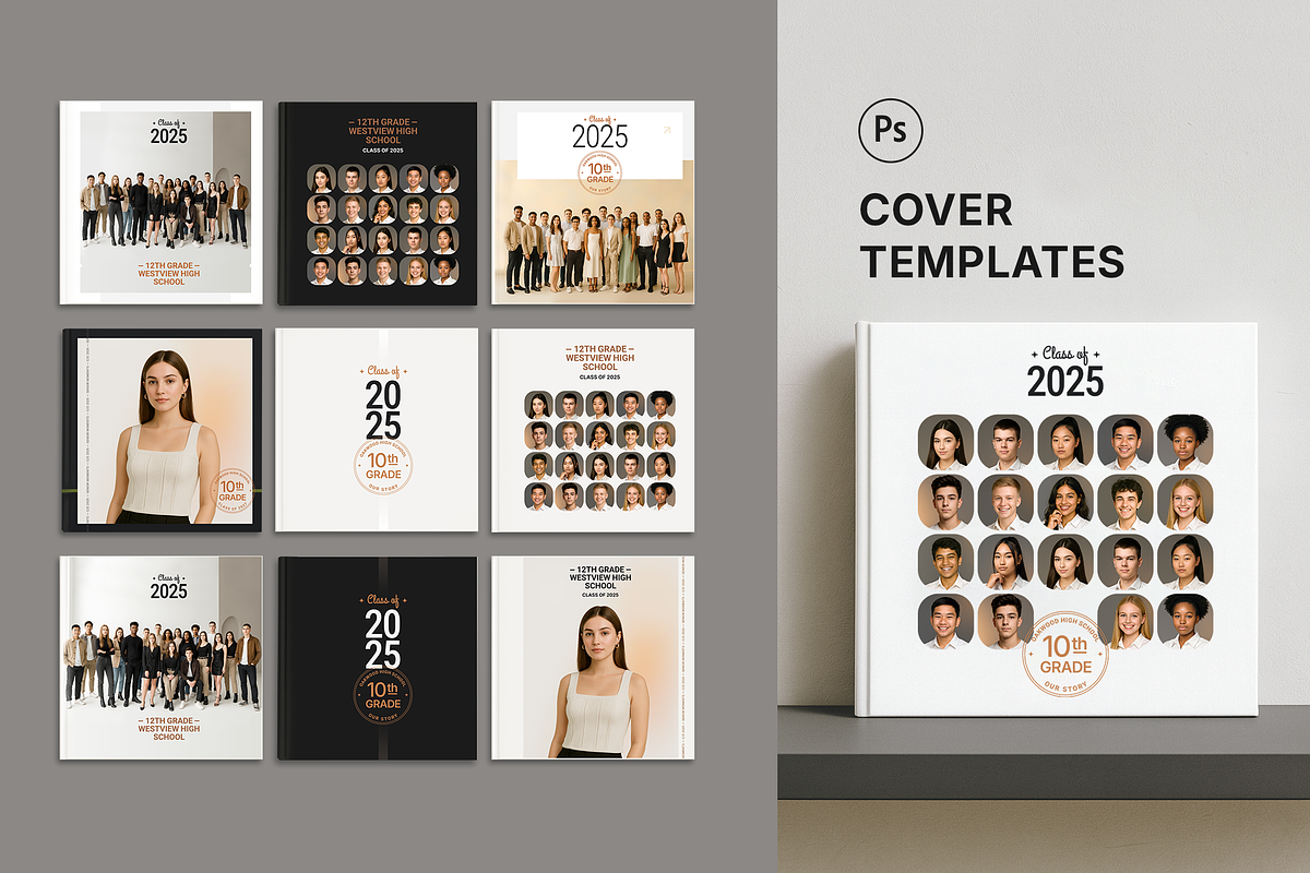 Editorial Senior Yearbook Template, a Brochure Template by ArealPro (Photo 9 of 10)