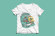cute flamingo surfing the sea, an Animal Illustration by gunaonedesign (Thumbnail 3 of 6)