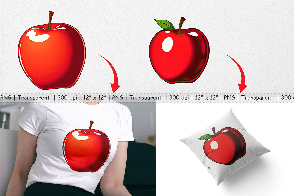 Teacher Apple Clipart, a Graphic by Artnoy (Photo 3 of 5)