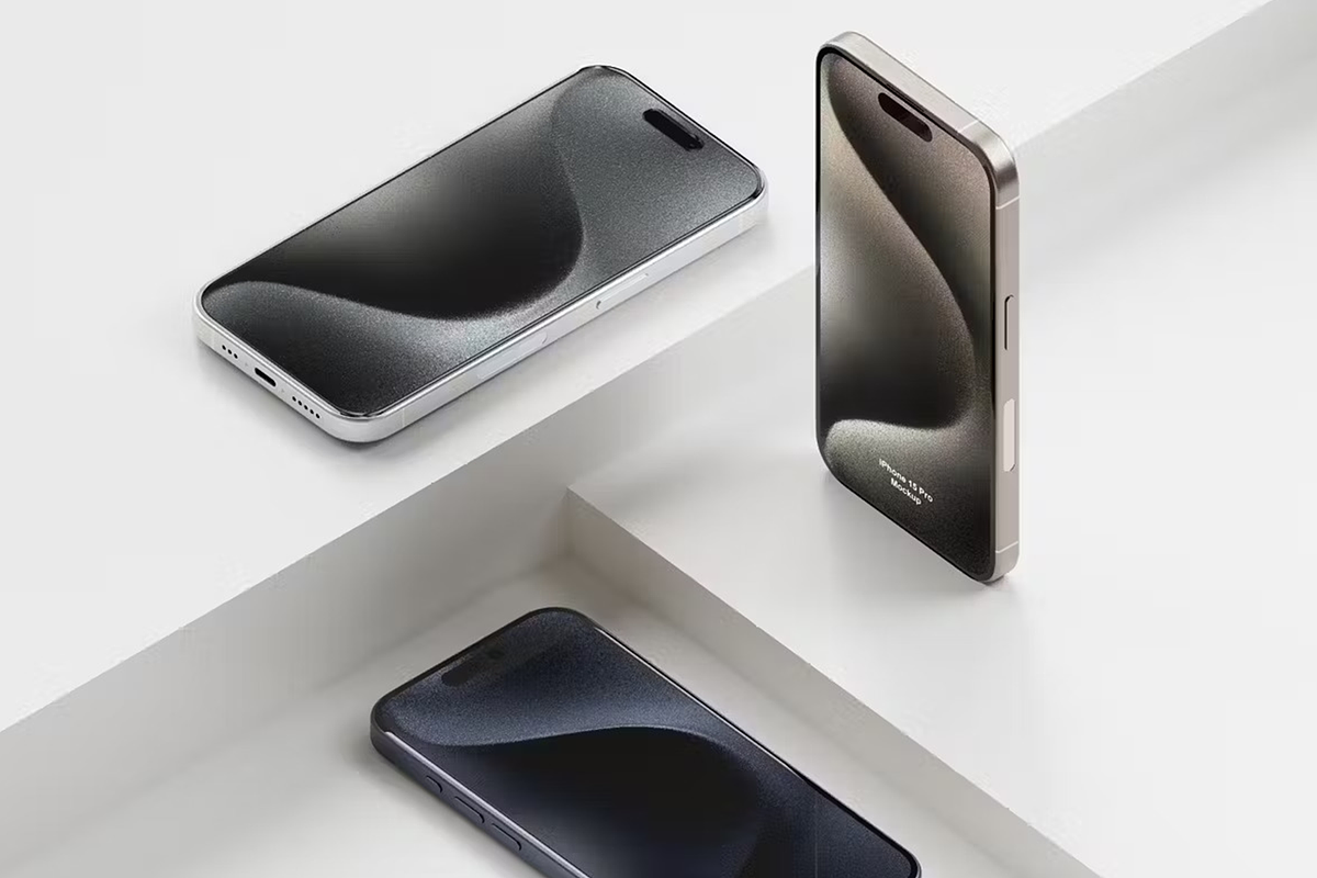 11 Psd iPhone 15 Pro Mockup, an iPhone Mockup by Se٧enStudio (Photo 10 of 12)