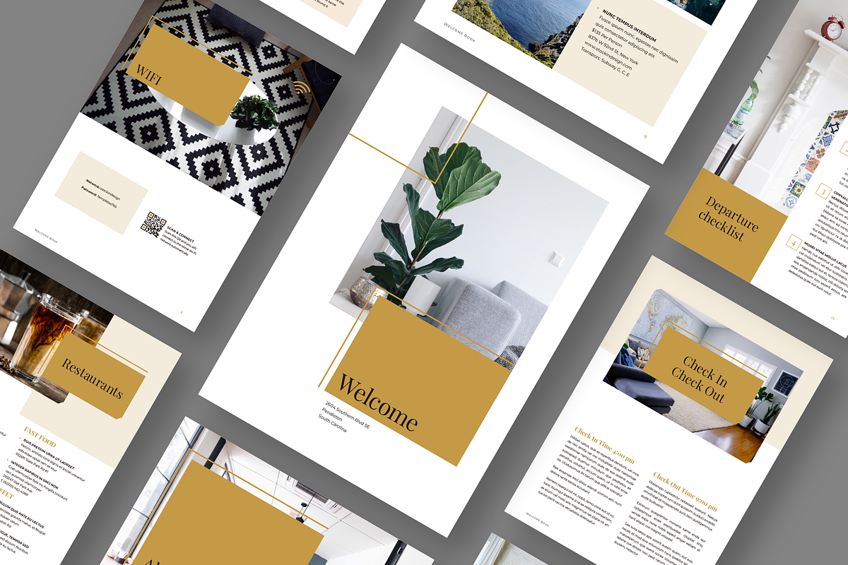 Airbnb Welcome Book Template, a Templates & Theme by StockInDesign (Photo 6 of 10)