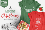 Hand Drawn Christmas Illustrations, a Seasonal Illustration by Brandi Lea Designs (Thumbnail 1 of 4)