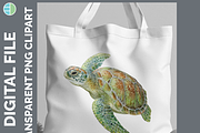 Sea Turtle Illustration Bundle PNG, an Animal Illustration by Enliven Designs (Thumbnail 2 of 8)