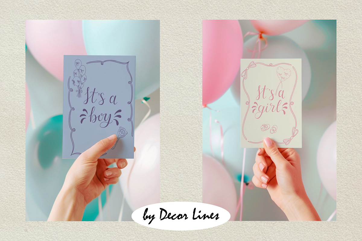 Baby Bows Shower, a Decorative Illustration by Decor Lines (Photo 8 of 16)