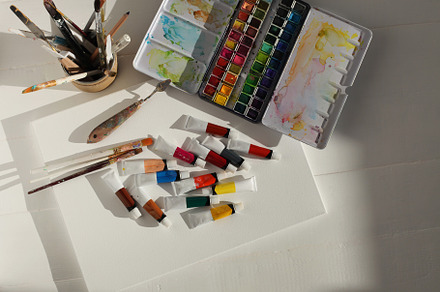 Empty copy space canvas, watercolor, an Arts & Entertainment Photo by Liliia Rudchenko