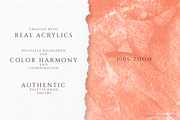 Peach Acrylic Texture Collection, a Texture Graphic by Fire Spark Studio (Thumbnail 2 of 7)