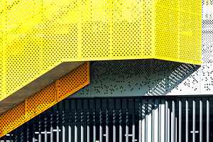 Abstract geometric building facade, an Architecture Photo by BOOCYS