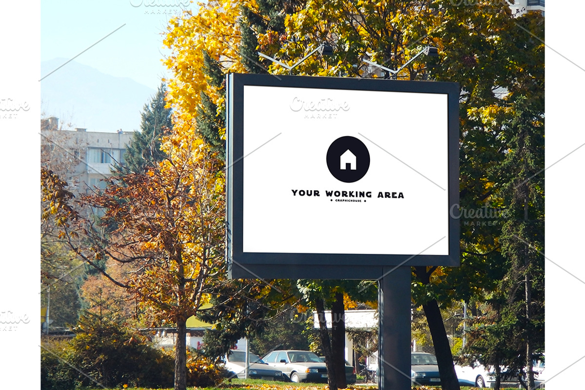 Urban Billboard Mockup, a Household Mockup by graphichouse