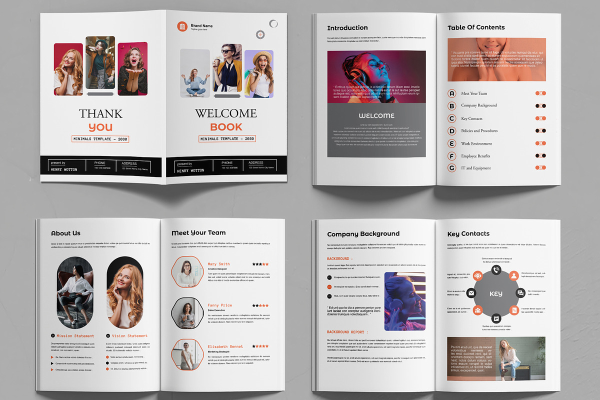 Welcome Book Brochure Template, a Brochure Template by MightyDesign (Photo 2 of 6)
