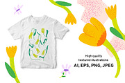 Spring Flowers | Cliparts, Patterns, a Texture Illustration by Felizabeth Design (Thumbnail 3 of 10)