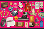 50% SALE!!! American Retro Collage C, an Object Graphic by Lilithcollageart (Thumbnail 12 of 13)