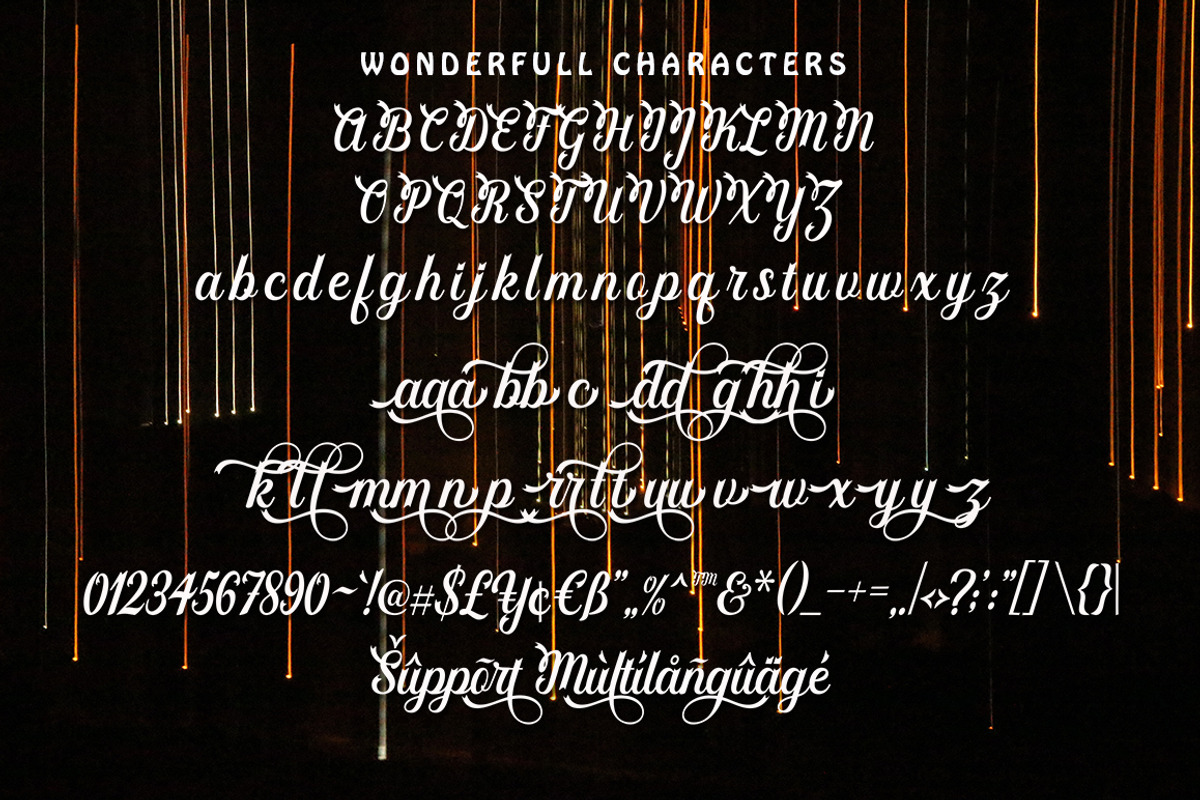Wonderfully, a Script Font by Akifatype. (Photo 3 of 7)