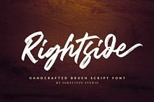 Rightside / Brush Script Font