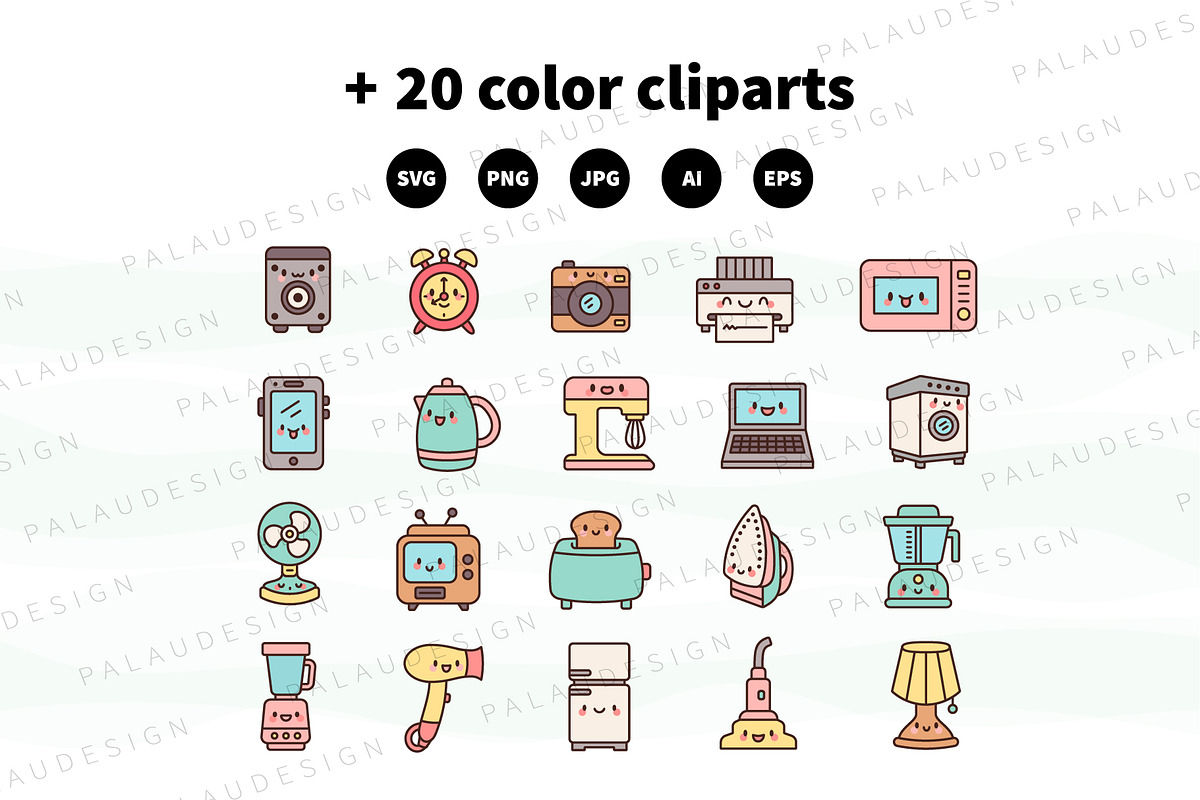 Home Appliances Bundle, an Object Illustration by Palau (Photo 7 of 9)