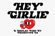 Hey Girlie - Display Font, a Serif Font by Prioritype Co (Thumbnail 1 of 10)