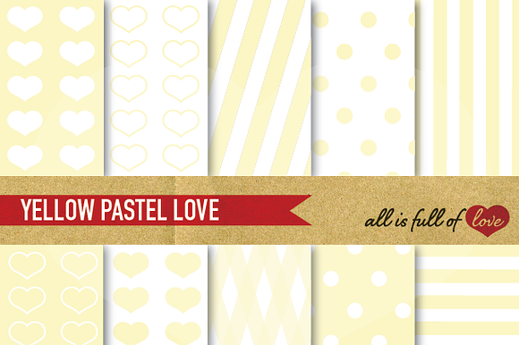 -60% Pale Yellow Background Patterns preview 2