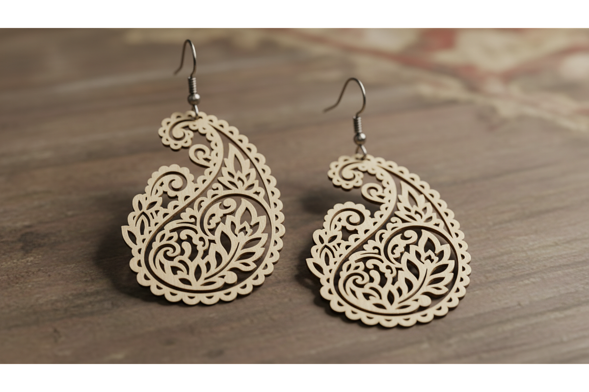 Bloom Laser Earring Bundle, a Graphic by musafir_fashion (Photo 3 of 11)