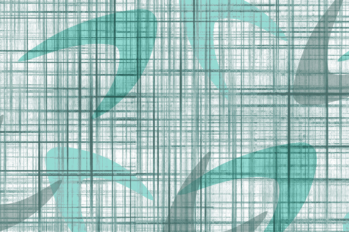 Green Boomerangs with Texture, a Pattern Graphic by Sharon Schwalbe (Photo 5 of 6)