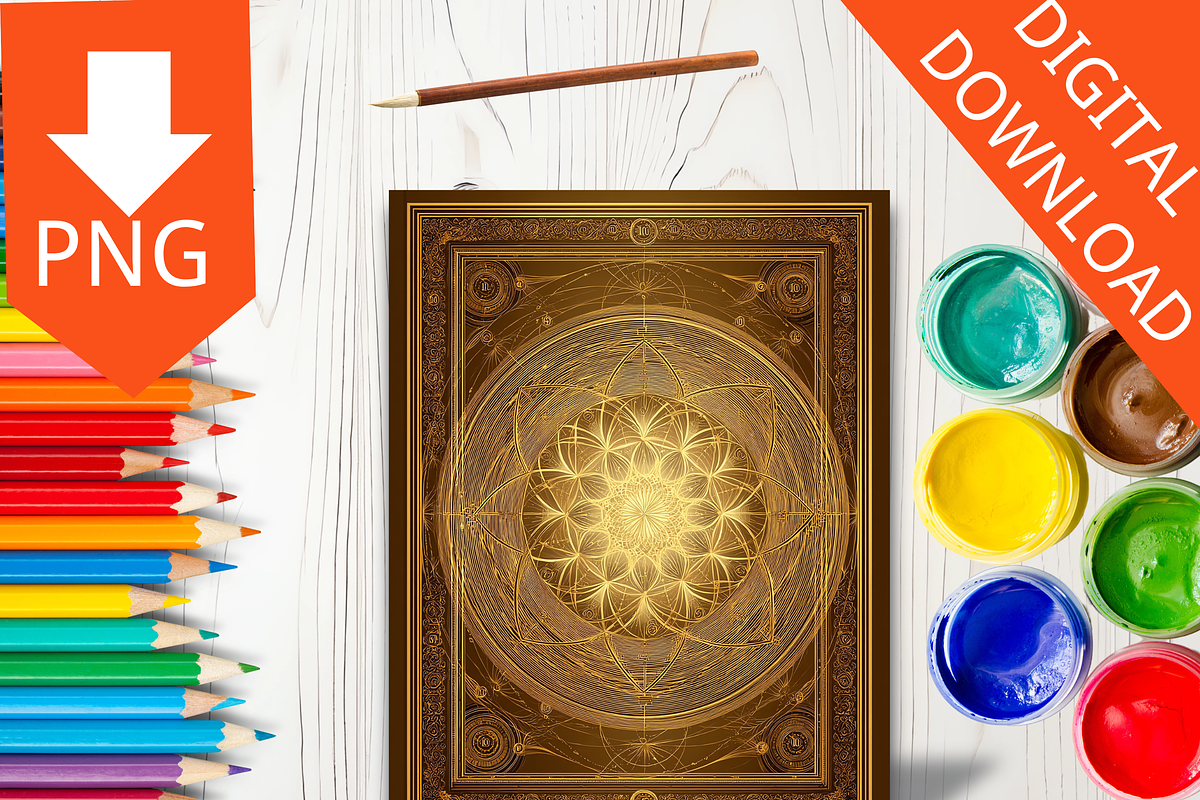 52 White Gilded Celestial Book Cover, a Brochure Template by LA Design (Photo 6 of 10)
