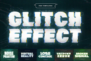 Digital Glitch Text Effect, a Layer Style Add-On by Andrew Skoch Design
