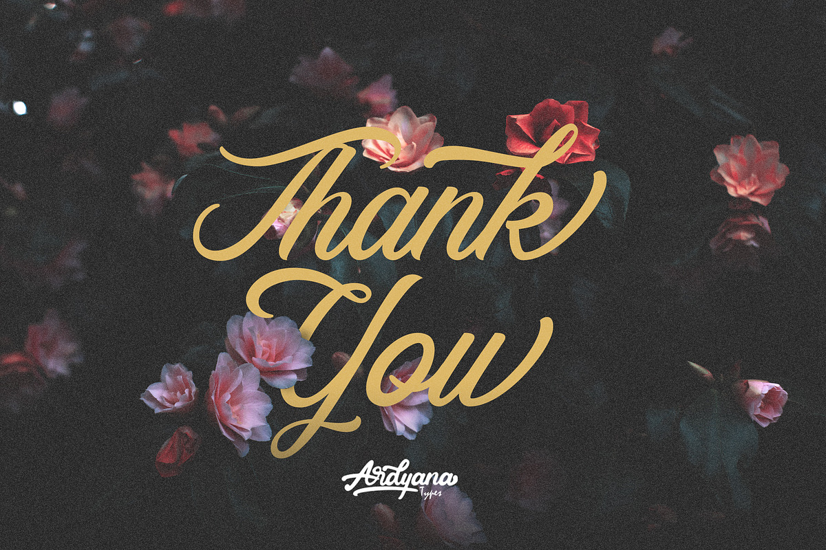 Rosewell Font Collection, a Script Font by Ardyanatypes (Photo 11 of 11)