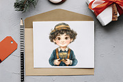 Menorah Boy, Hanukkah Art, Jewish, an Illustration by RobertsArt (Thumbnail 7 of 7)