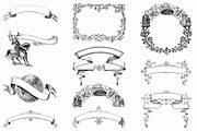 Procreate Banners and Ribbons, a Brush Add-On by AW Studios (Thumbnail 3 of 6)
