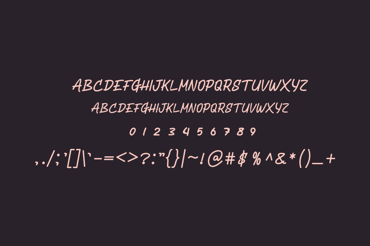 Bosnhet - Font, a Handwritten Font by artchiles_design (Photo 4 of 5)