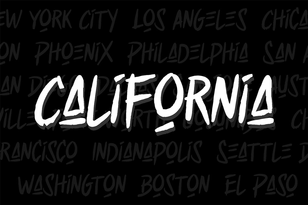 Street Ruler - Graffiti Font, a Sans Serif Font by tokokoo (Photo 8 of 10)