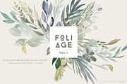 Foliage - Watercolor Leaves, an Illustration by The Autumn Rabbit Ltd (Thumbnail 1 of 8)
