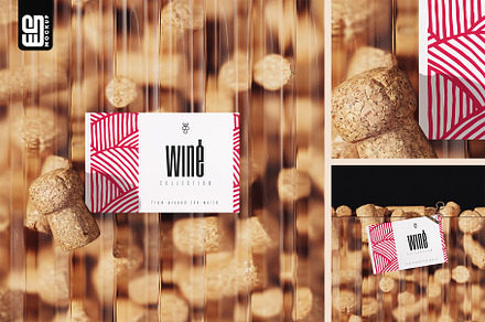 Branded Card on Frosted Glass Mockup