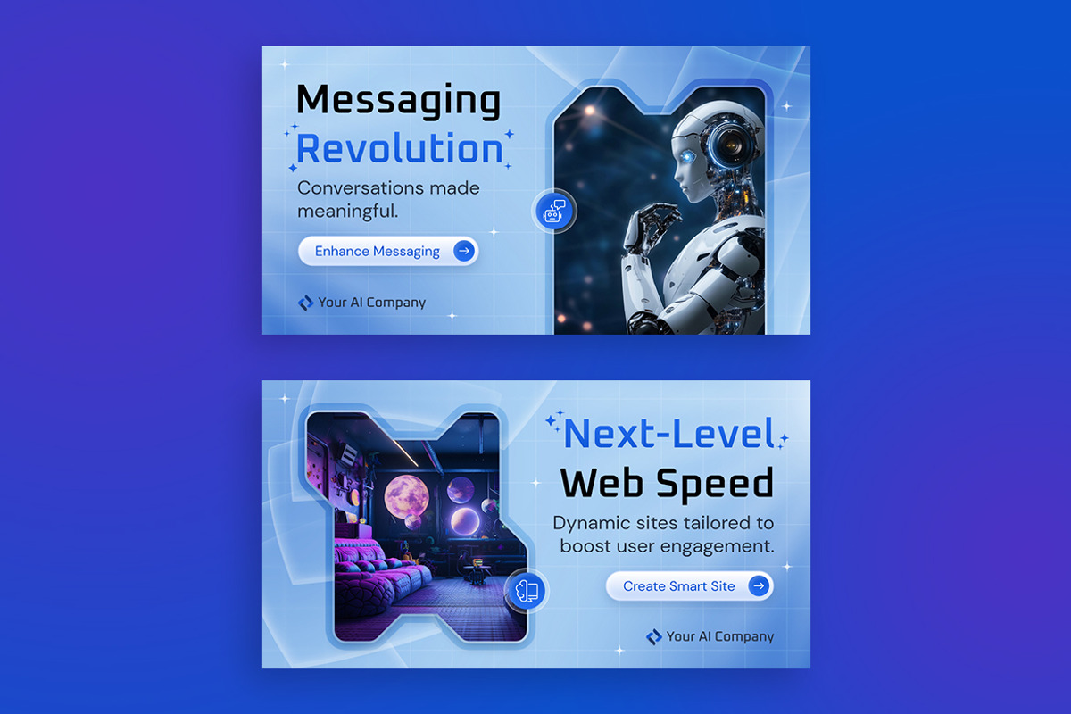 AI Facebook Banners, a Social Media Template by Brandify Studio (Photo 3 of 4)