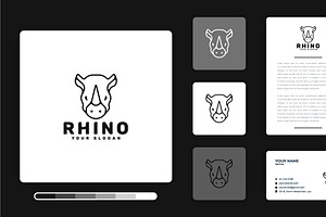 Rhino Logo Design Template