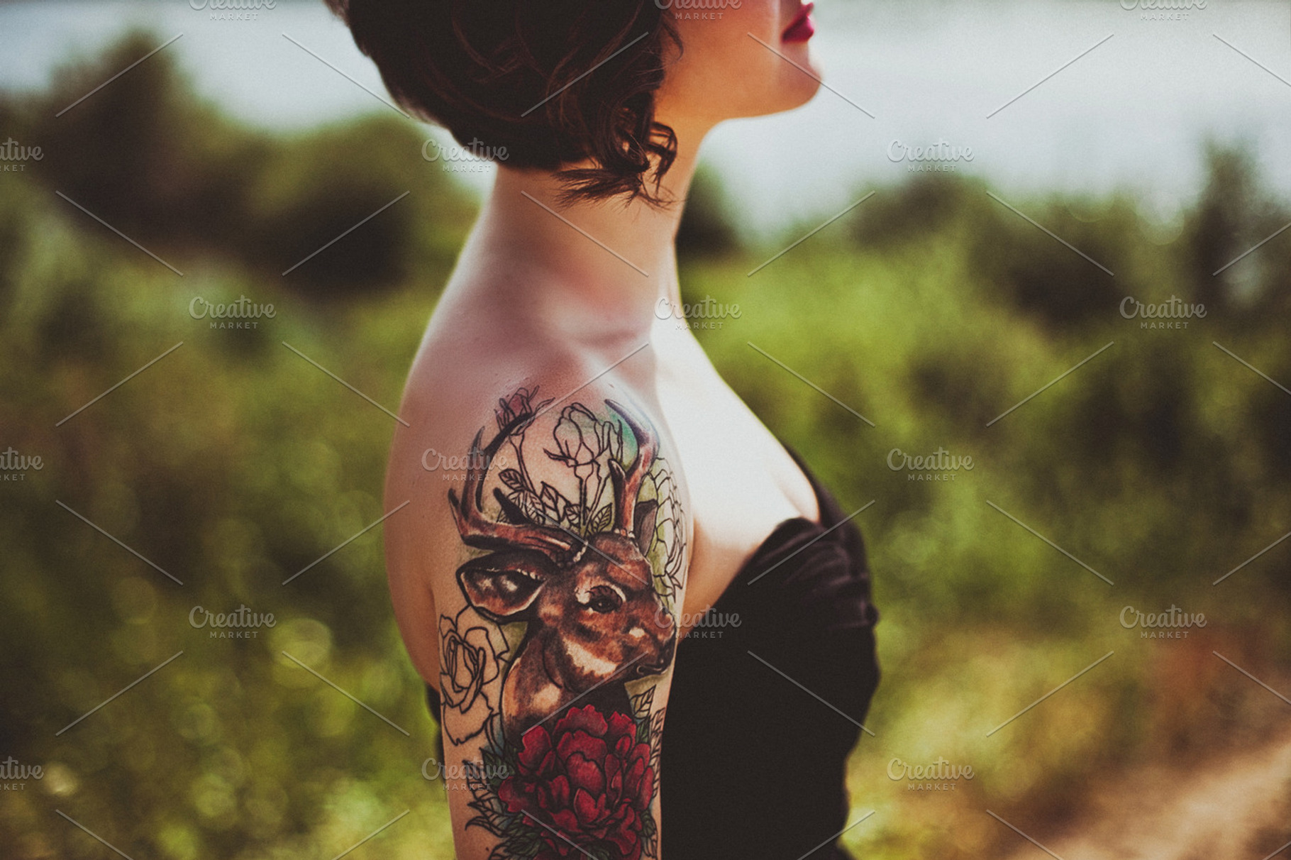 Girl with tattoo containing style, young, and caucasian, a Beauty & Fashion Photo by kosmopolya
