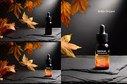 Autumn Leaves & Slate Mockup Set, a Packaging Mockup by BMACHINA Labs. (Thumbnail 2 of 5)