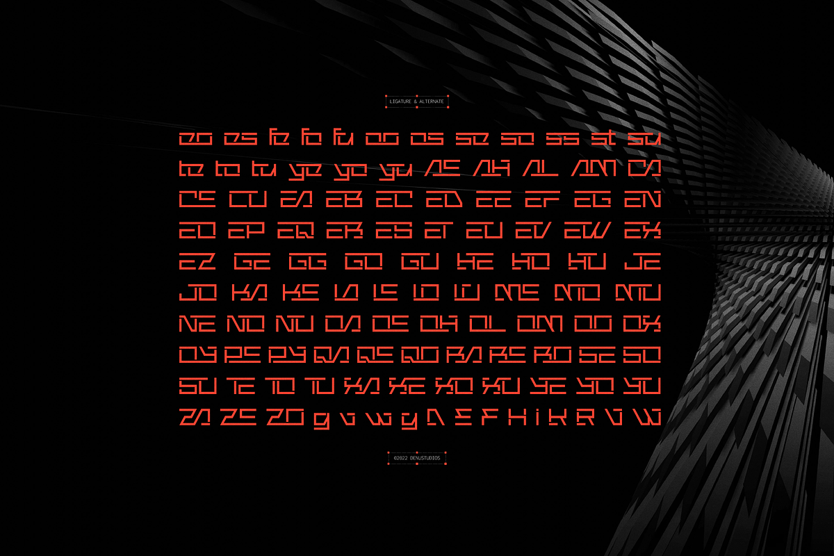 Nero Force | Modern Futuristic, a Sans Serif Font by Denustudios (Photo 12 of 12)