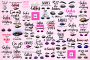Lashes quotes for fashion girls., a Decorative Illustration by Yana Lesiuk (Thumbnail 9 of 9)