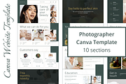 Skin Care. Canva Website Template, a Landing Page Template by KaluginaWEB (Thumbnail 1 of 4)