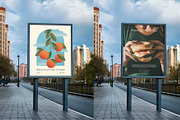 Billboard Mockup in City Street, an Advertising Mockup by The Rose Project (Thumbnail 1 of 2)