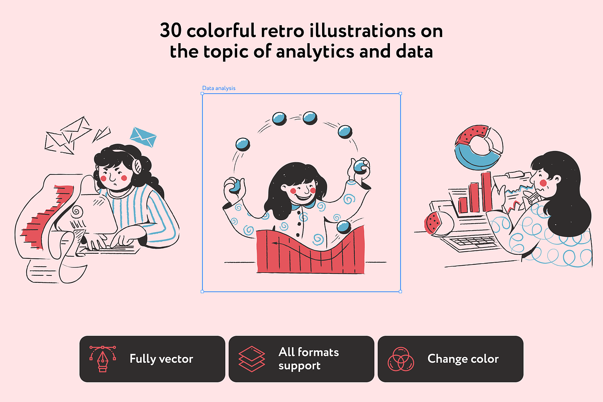 Datly Analytic Illustrations, a Finance Illustration by Welovegraphics (Photo 2 of 7)