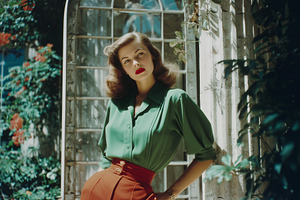 Classic 1940s Fashion Style Green, a Beauty & Fashion Photo by k.tay