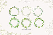 Line Art & Watercolour Greenery, an Illustration by January Bloom (Thumbnail 2 of 22)