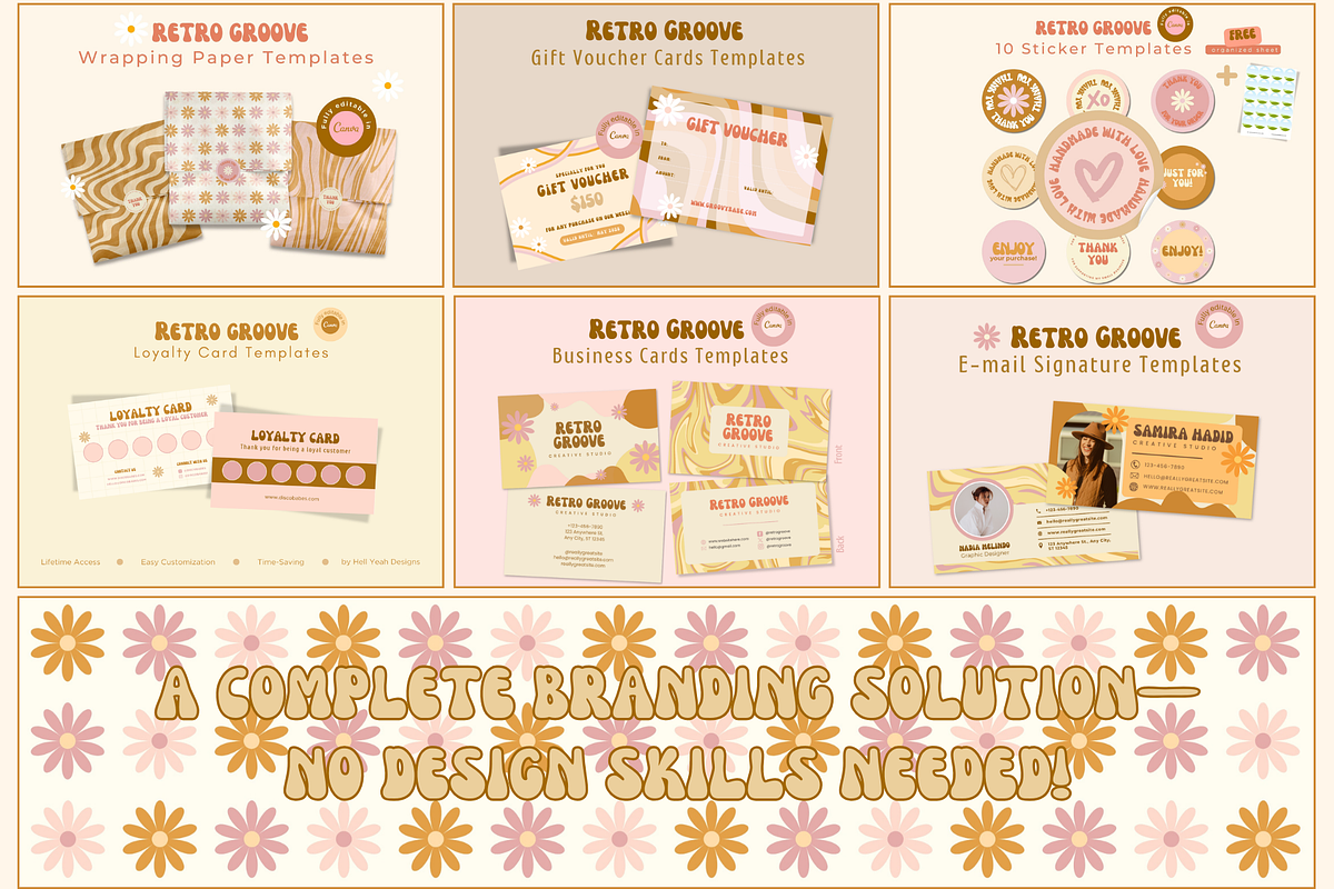 Ultimate Retro Branding Bundle, a Branding & Logo Template by Hell Yeah Designs (Photo 4 of 11)