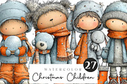 Christmas Children Clipart, an Illustration by CreationArt (Thumbnail 6 of 6)
