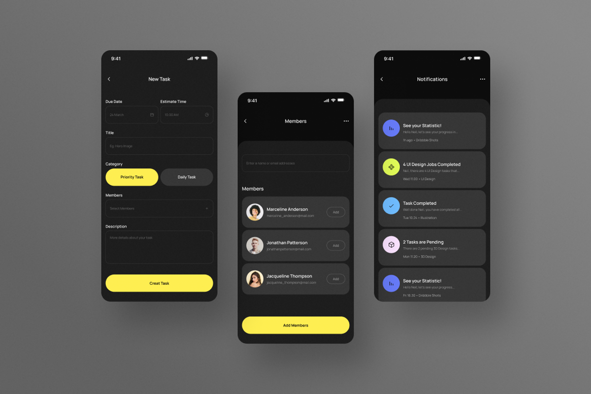 Tâche - Task Manager App, an App Template by Rahardi Creative (Photo 2 of 4)