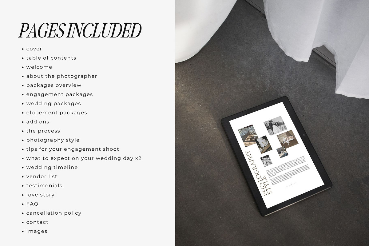 Wedding Photography Pricing Guide, a Marketing Template by Blush Created (Photo 3 of 10)